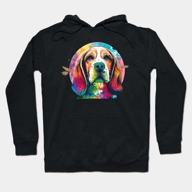 Hippie Beagle Hoodie by JayD World